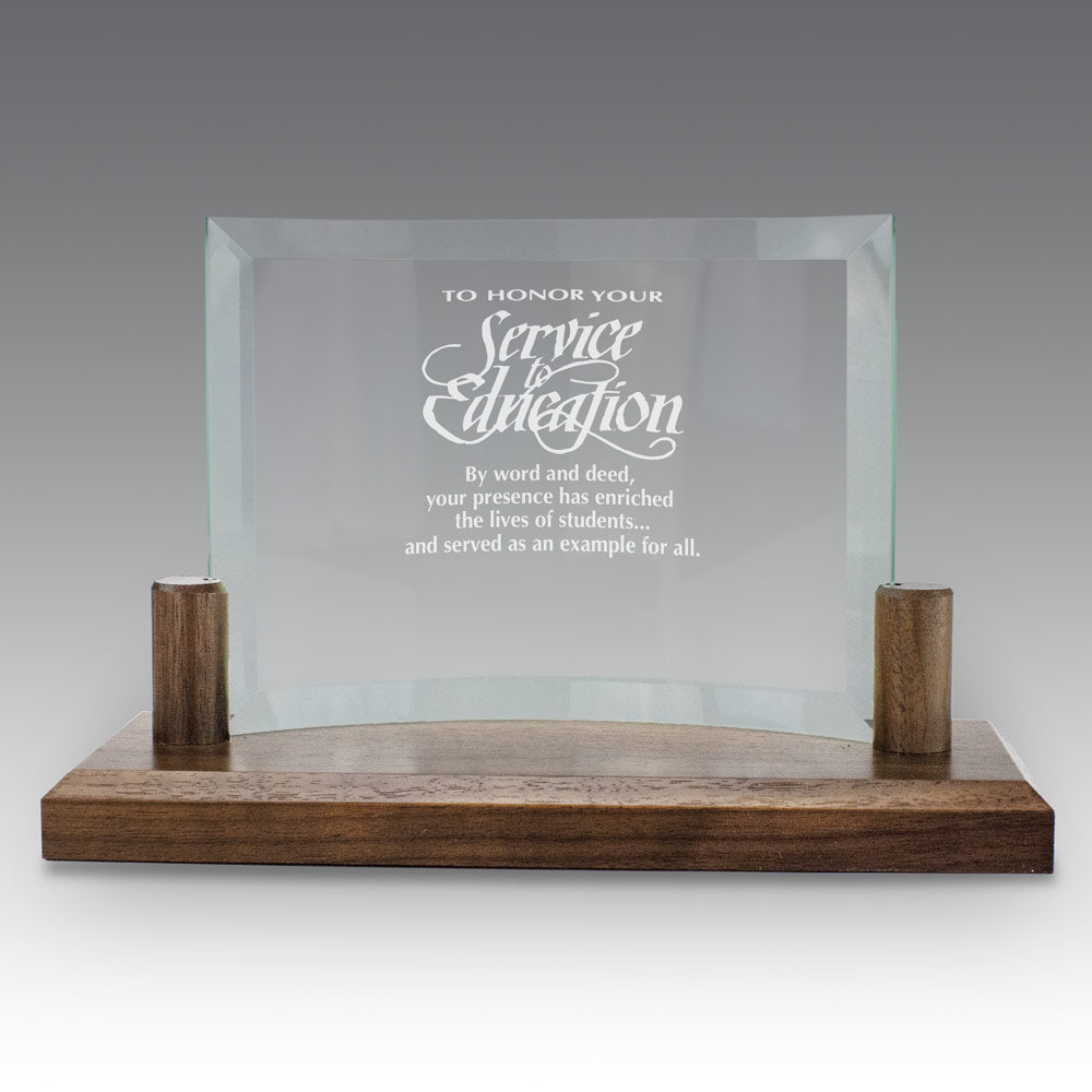 Curved Glass Base Award