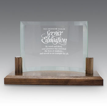 Curved Glass Base Award