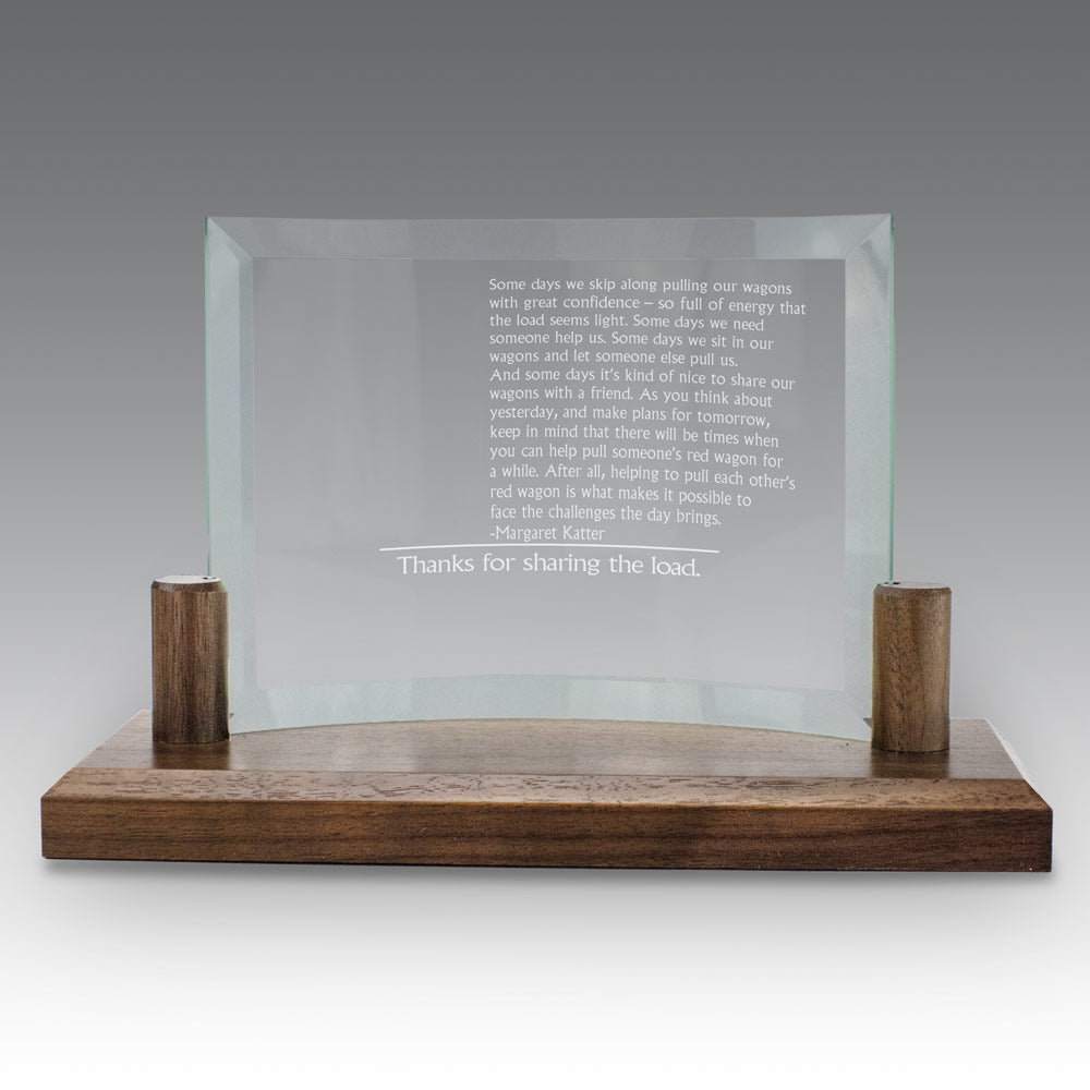 Curved Glass Base Award