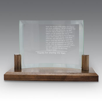Curved Glass Base Award