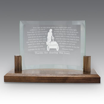 Curved Glass Base Award