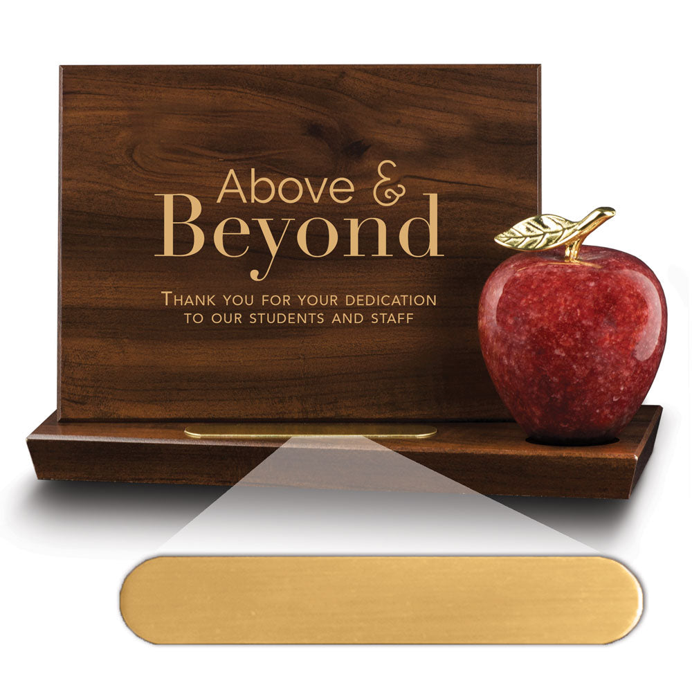 Base Award With Red Marble Apple