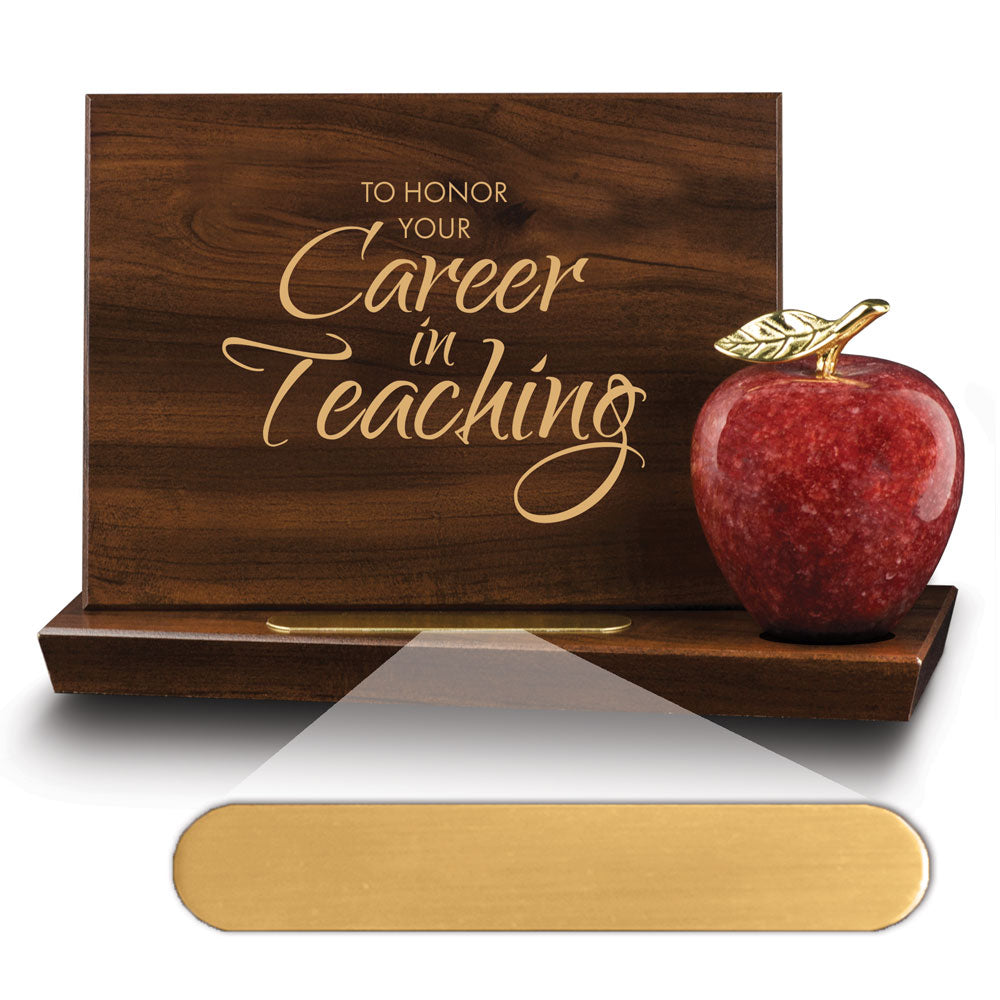 Base Award With Red Marble Apple