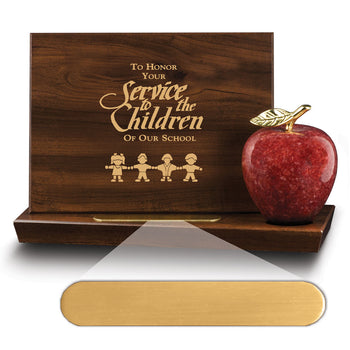Base Award With Red Marble Apple