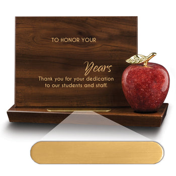 Base Award With Red Marble Apple