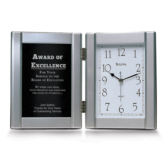 Bulova Framed Clock Award