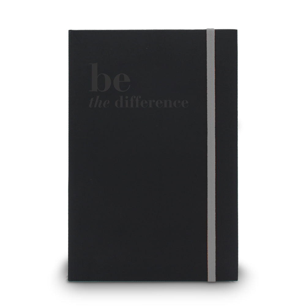 Be The Difference Matte Black Hardbound Journal