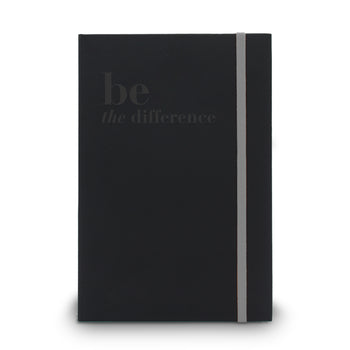 Be The Difference Matte Black Hardbound Journal
