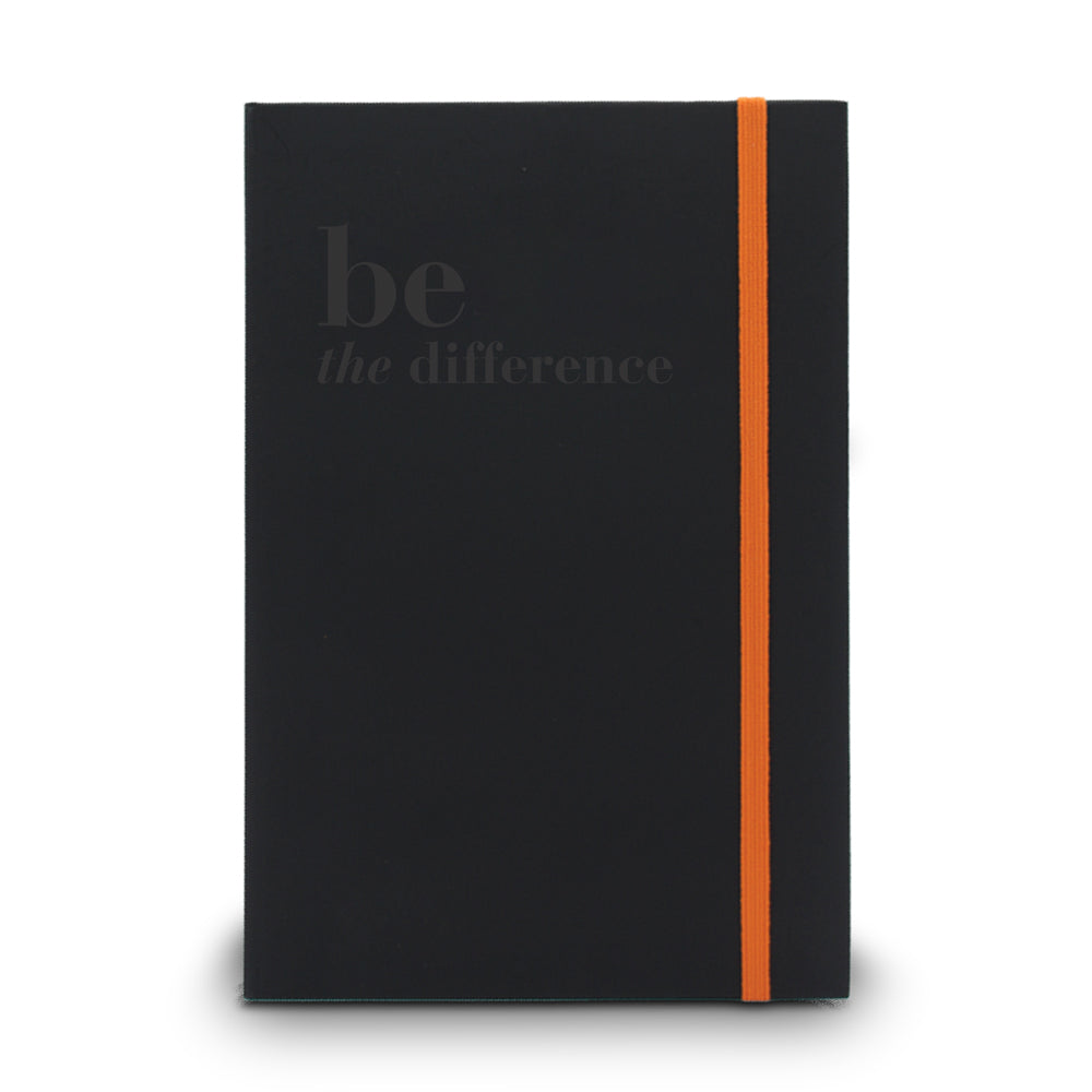 Be The Difference Matte Black Hardbound Journal