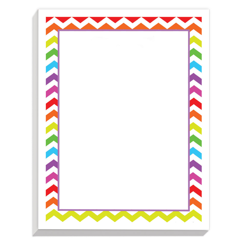 Personalized Notepads - Rainbow Chevron (2 pads)