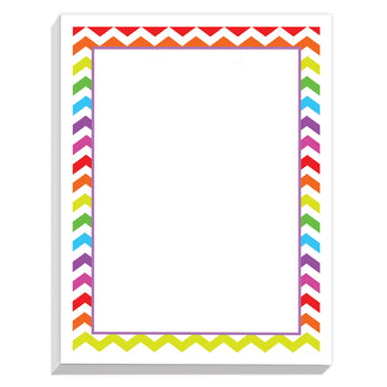 Personalized Notepads - Rainbow Chevron (2 pads)