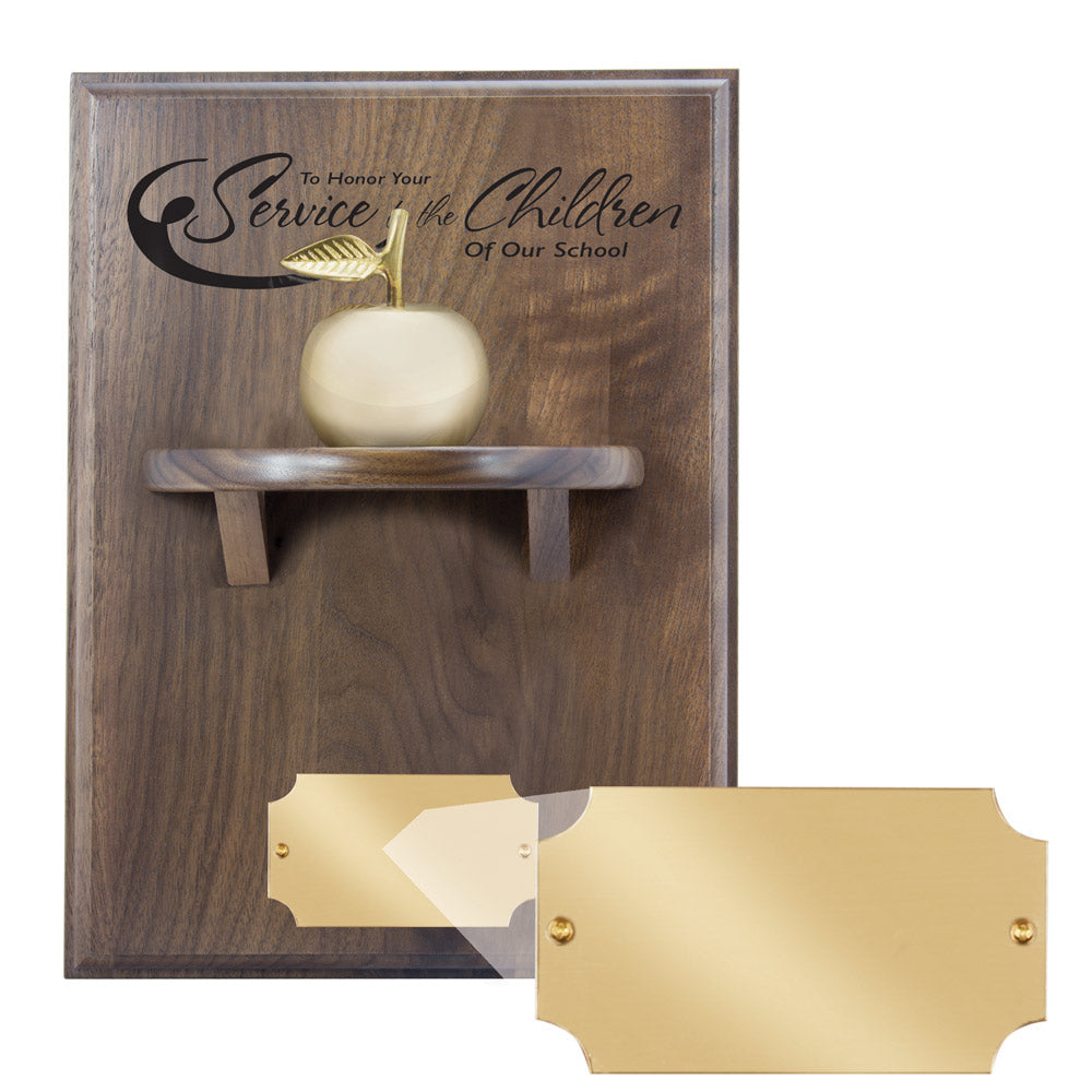 Apple Bell Shelf Plaque