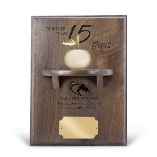 Apple Bell Shelf Plaque