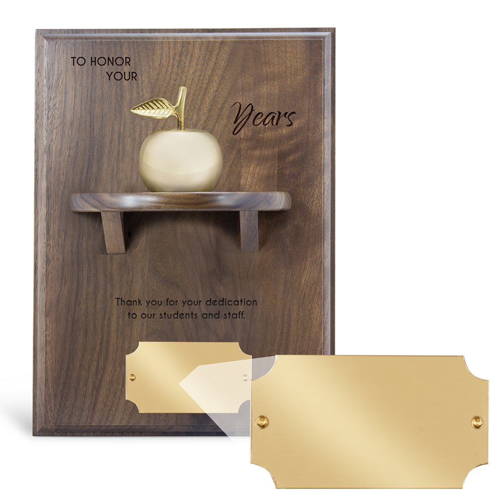 Apple Bell Shelf Plaque