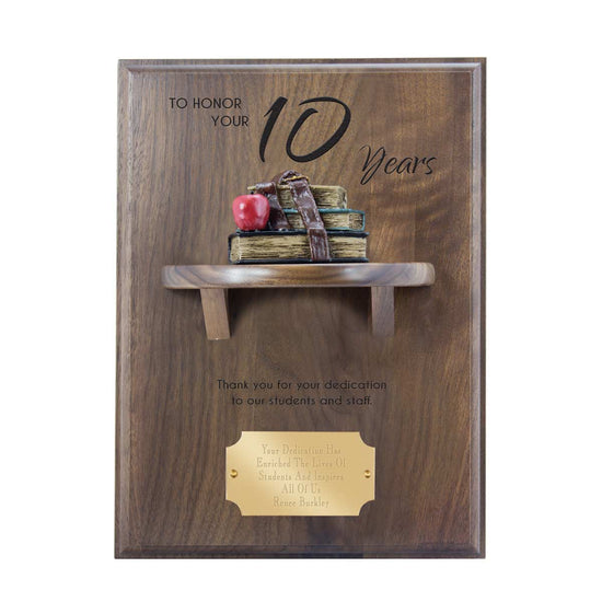 Shelf Plaque with Books