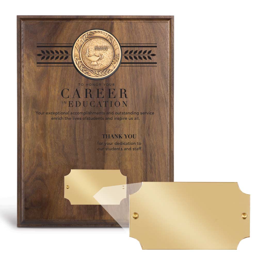 Brass Medallion Plaque