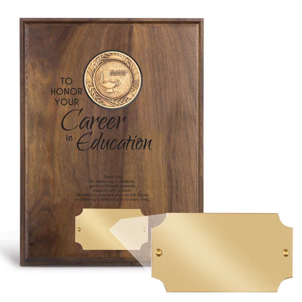 Brass Medallion Plaque