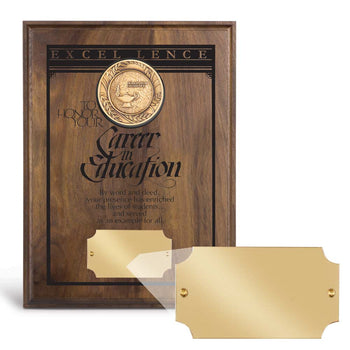 Brass Medallion Plaque