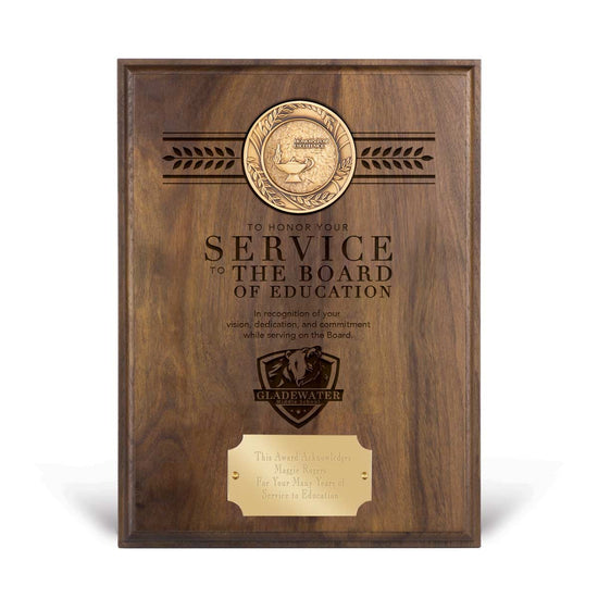 Brass Medallion Plaque