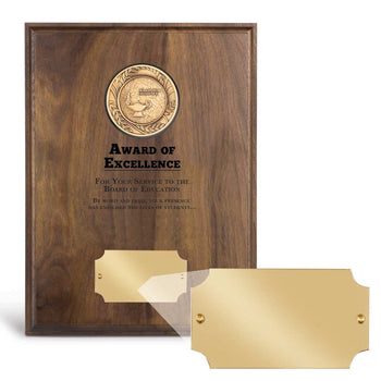 Brass Medallion Plaque