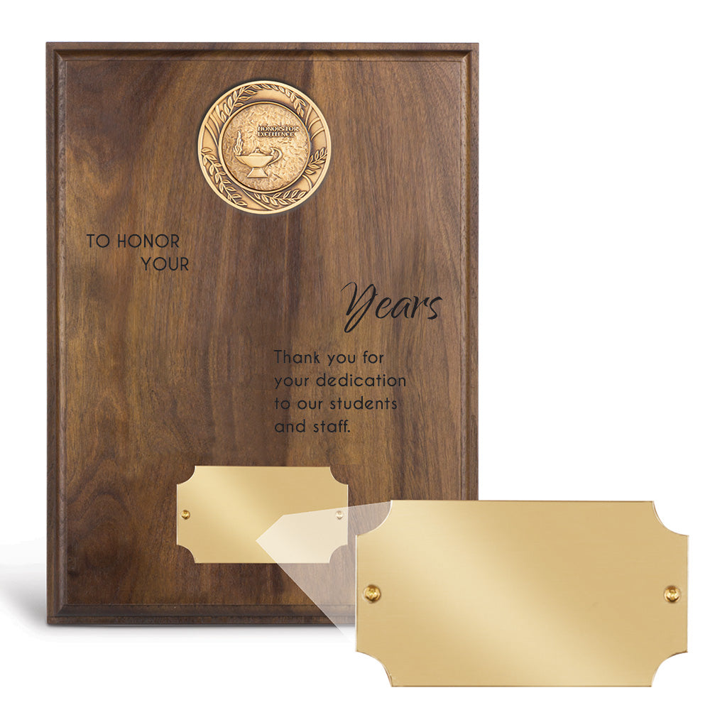 Brass Medallion Plaque