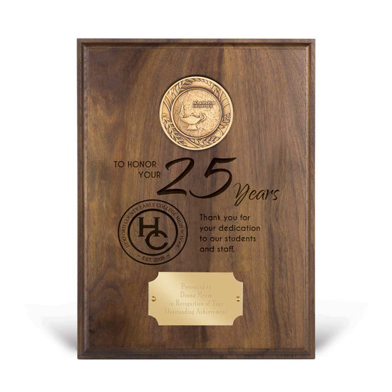 Brass Medallion Plaque