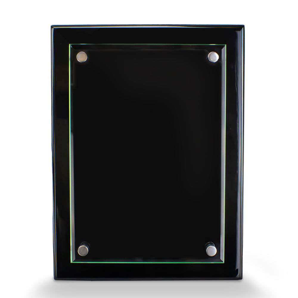 Custom Floating Glass Plaque