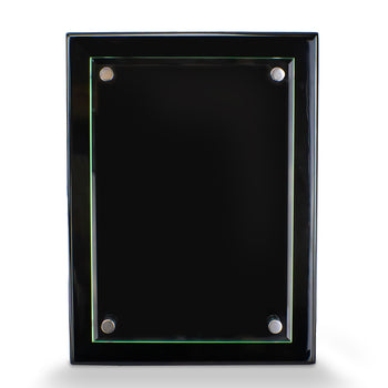 Custom Floating Glass Plaque