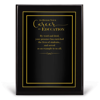 Black Piano-Finish Plaque
