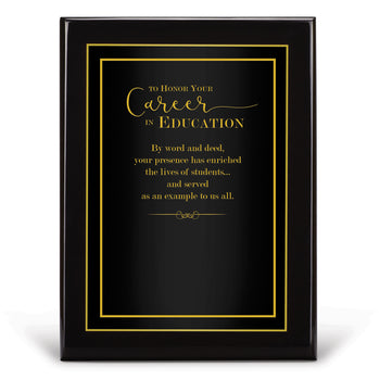 Black Piano-Finish Plaque