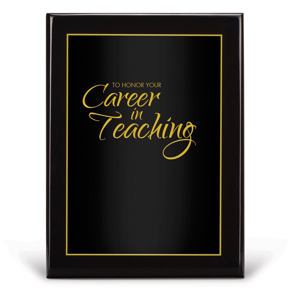 Black Piano-Finish Plaque