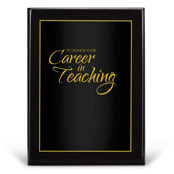 Black Piano-Finish Plaque