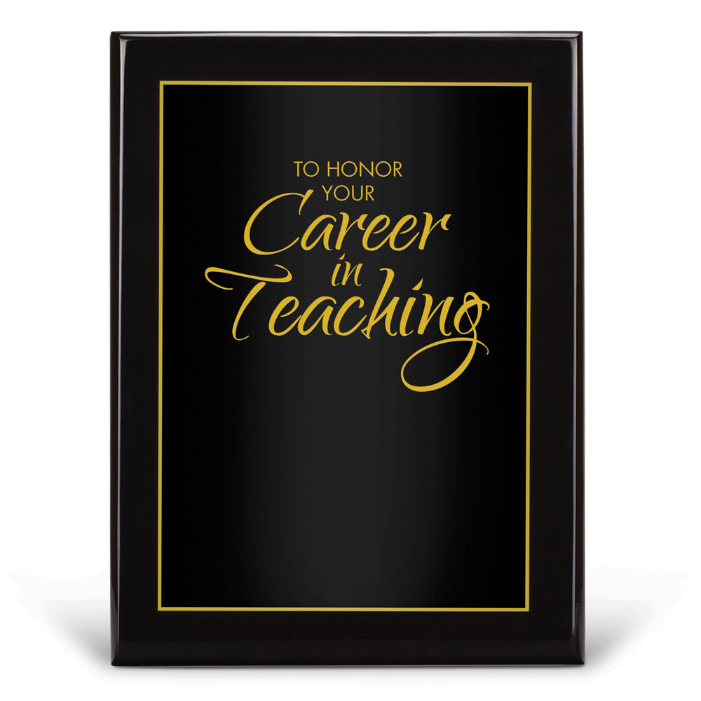 Black Piano-Finish Plaque