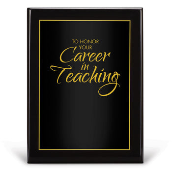 Black Piano-Finish Plaque