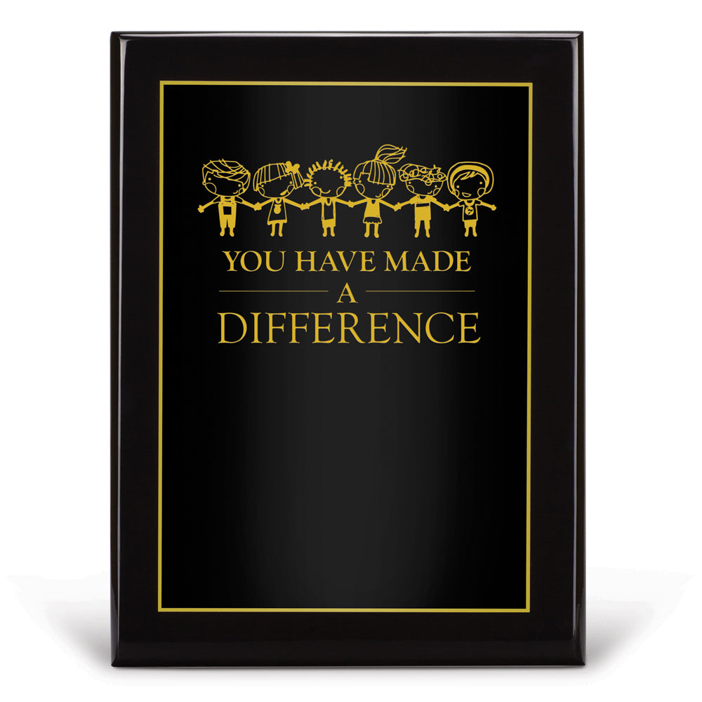 Black Piano-Finish Plaque