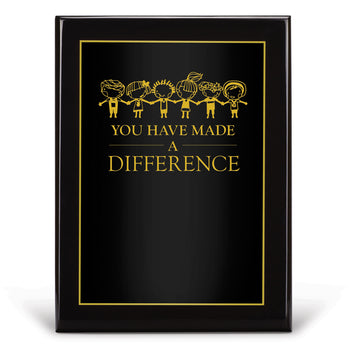 Black Piano-Finish Plaque