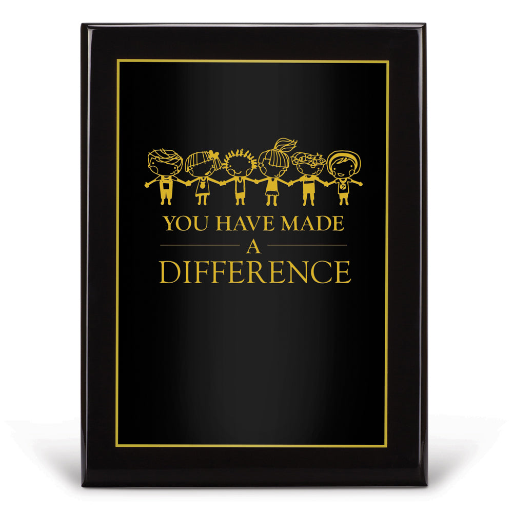 Black Piano-Finish Plaque