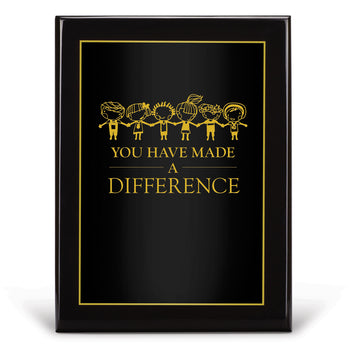 Black Piano-Finish Plaque