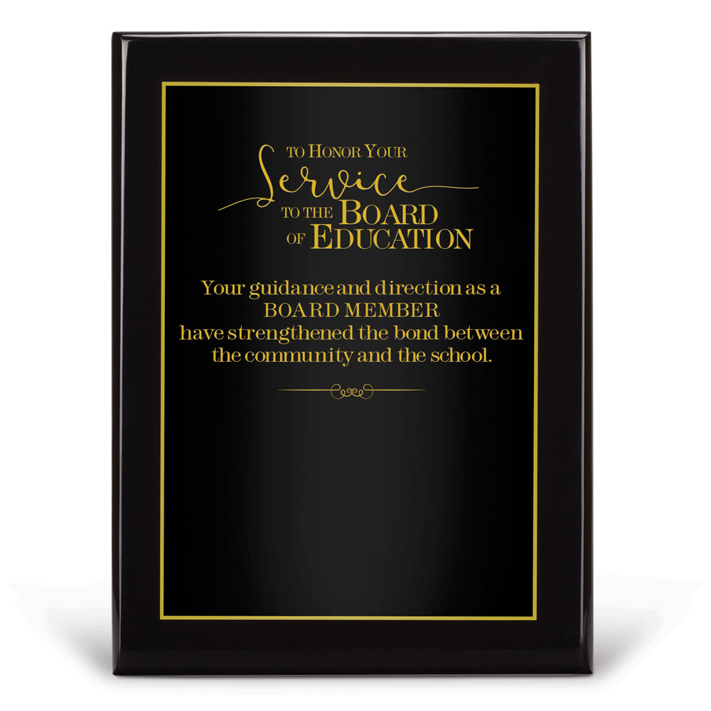 Black Piano-Finish Plaque