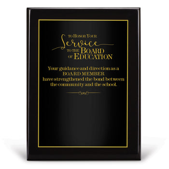 Black Piano-Finish Plaque