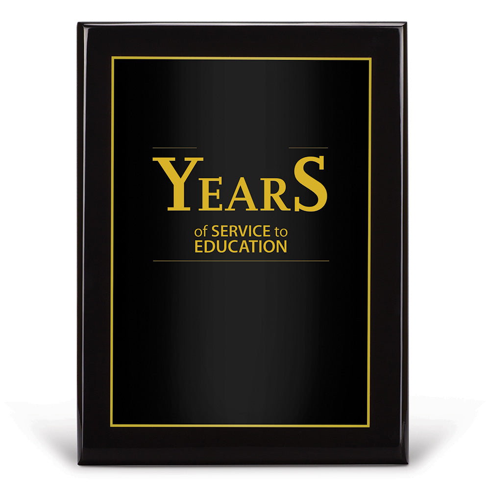 Black Piano-Finish Plaque