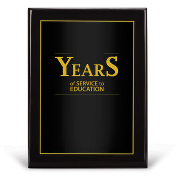 Black Piano-Finish Plaque