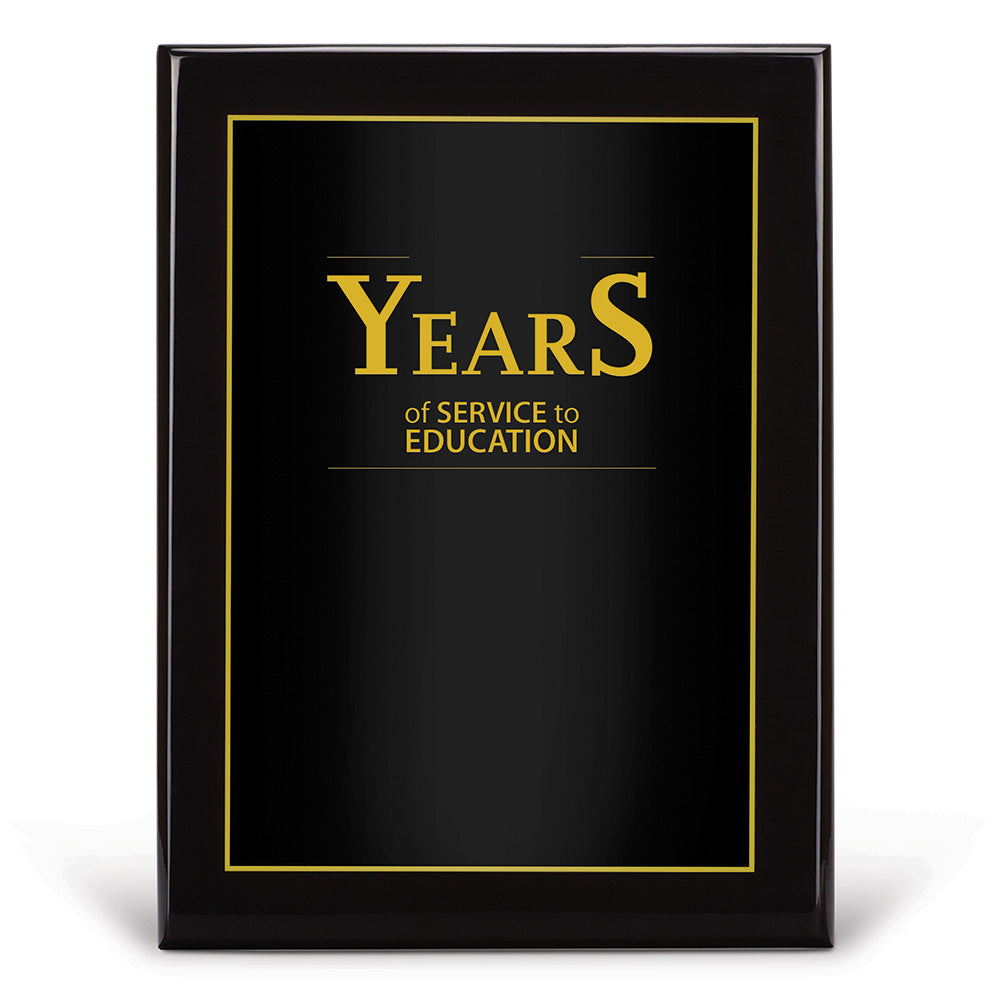 Black Piano-Finish Plaque