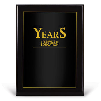 Black Piano-Finish Plaque