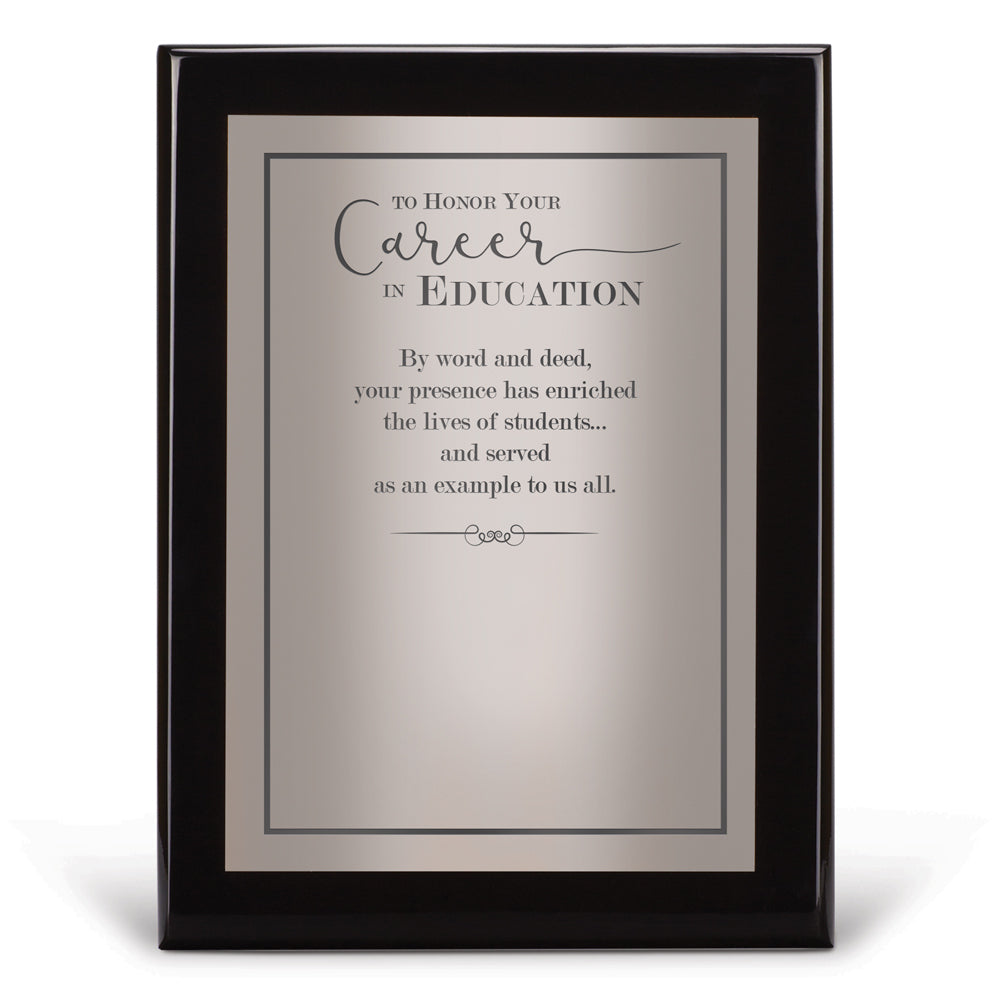 Black Piano-Finish Plaque