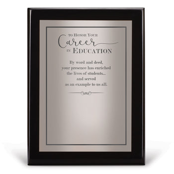 Black Piano-Finish Plaque