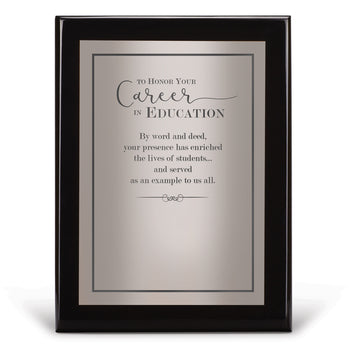 Black Piano-Finish Plaque