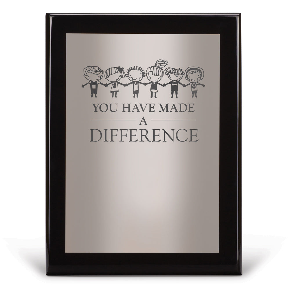 Black Piano-Finish Plaque