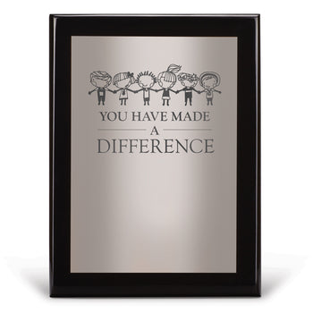 Black Piano-Finish Plaque