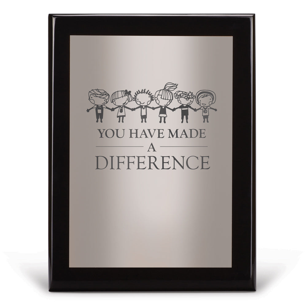 Black Piano-Finish Plaque